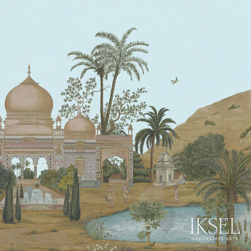 Moderne Tapete - SC119 Hindustan - Iksel Decorative Arts - Glasfaser / Vinyl / Naturmotiv
