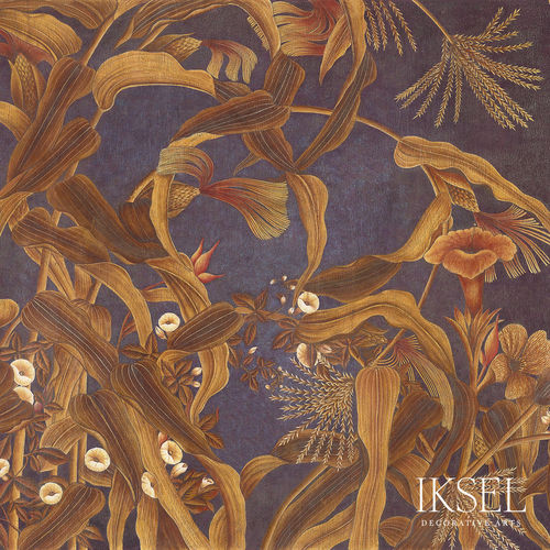 Moderne Tapete - SC129 Japanese Cornflowers - Iksel Decorative Arts - Vinyl / Naturmotiv / Blumenmotiv