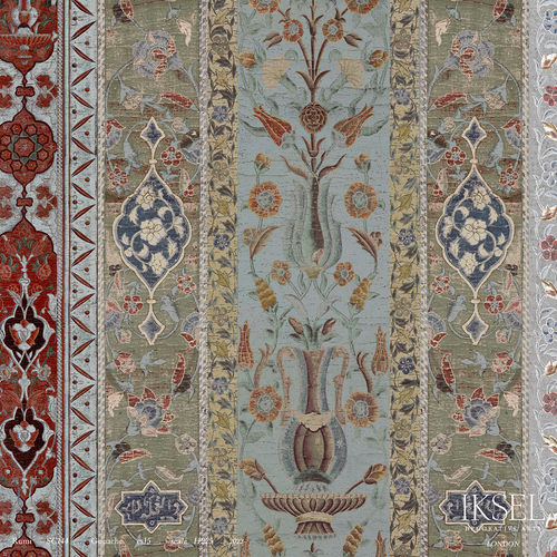 Moderne Tapete - SC144 Rumi Gouache - Iksel Decorative Arts - Panorama / geometrisches Muster / Streifenmuster