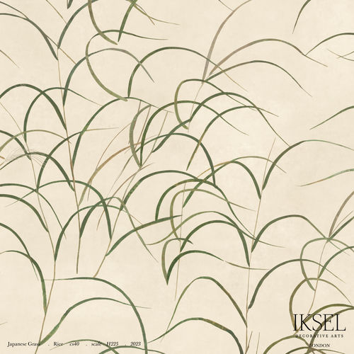Moderne Tapete - SC156 Japanese Grass - Iksel Decorative Arts - Vinyl / Glasfaser / Naturmotiv
