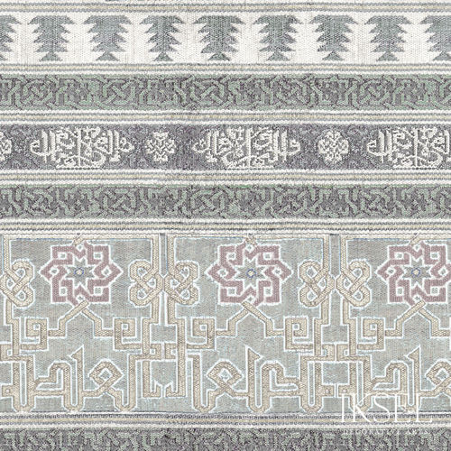 Moderne Tapete - RW906 Alcazar Bayadere - Iksel Decorative Arts - Glasfaser / Vinyl / geometrisches Muster