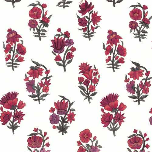 Moderne Tapete - RW302 Boteh - Iksel Decorative Arts - Glasfaser / Vinyl / Naturmotiv