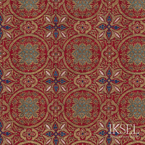 Moderne Tapete - RW903 Granada Circles - Iksel Decorative Arts - Glasfaser / Vinyl / PVC
