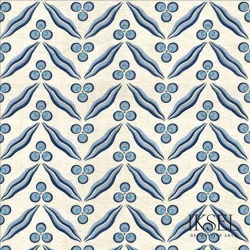 Moderne Tapete - IZNIK CHINTAMANI RW110 - Iksel Decorative Arts - Glasfaser / Vinyl / Naturmotiv