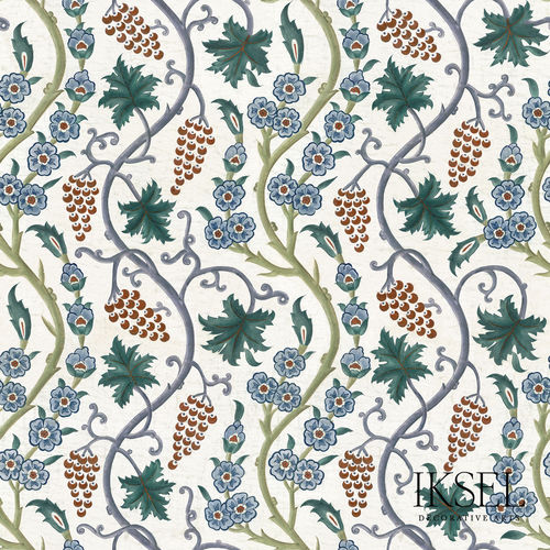 Moderne Tapete - IZNIK SERAGLIO RW105 - Iksel Decorative Arts - Glasfaser / Vinyl / Naturmotiv