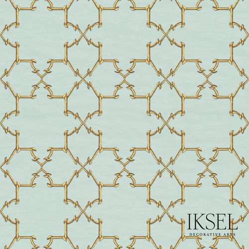 Moderne Tapete - RW325 Jali Panka - Iksel Decorative Arts - Glasfaser / Vinyl / geometrisches Muster