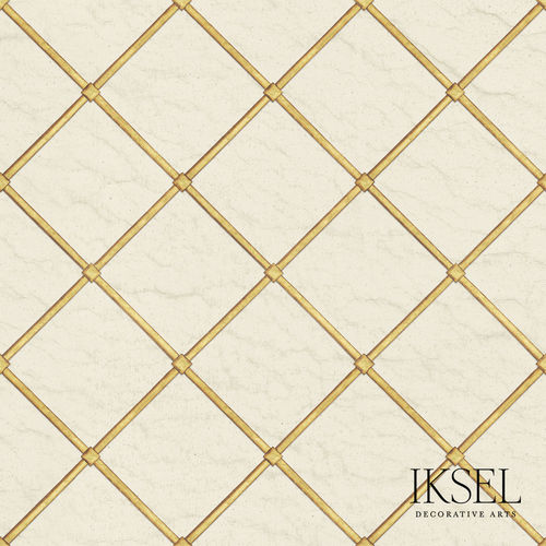 Moderne Tapete - RW326 Jali Sat - Iksel Decorative Arts - Glasfaser / Vinyl / geometrisches Muster