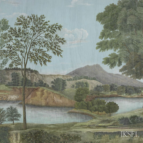 Moderne Tapete - SC162 Arcadian Promenade - Iksel Decorative Arts - Glasfaser / Vinyl / Naturmotiv