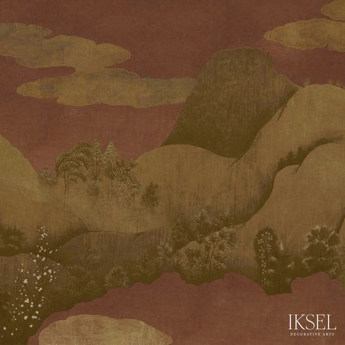 Moderne Tapete - SC165 Moody Mountains - Iksel Decorative Arts - Glasfaser / Vinyl / Naturmotiv