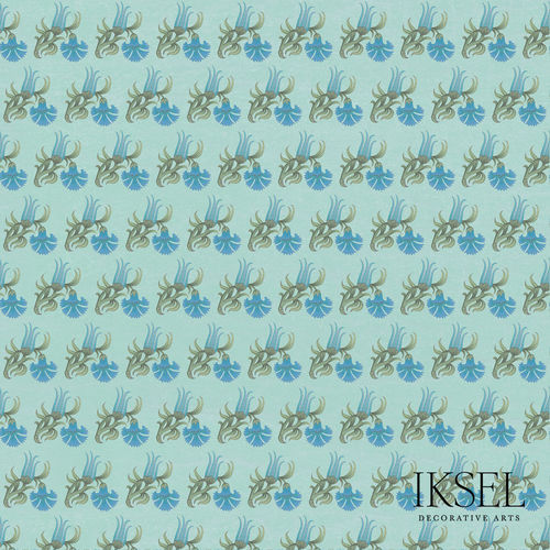 Moderne Tapete - RW203 Carnation and Tulip - Iksel Decorative Arts - Glasfaser / Vinyl / Naturmotiv