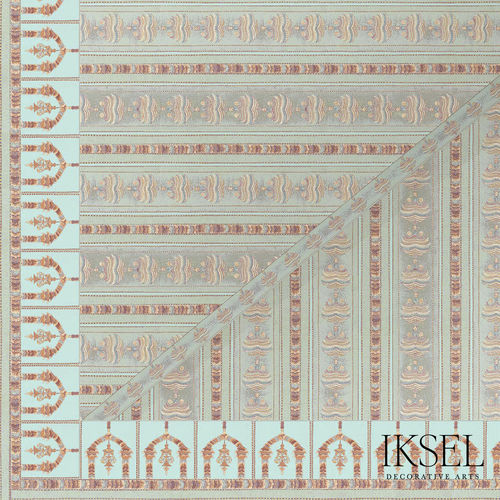 Moderne Tapete - CE119 Hindustan Ceiling - Iksel Decorative Arts - Glasfaser / Vinyl / geometrisches Muster