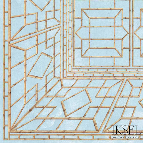 Moderne Tapete - CE202 Bamboo Ceiling - Iksel Decorative Arts - Glasfaser / Vinyl / Naturmotiv