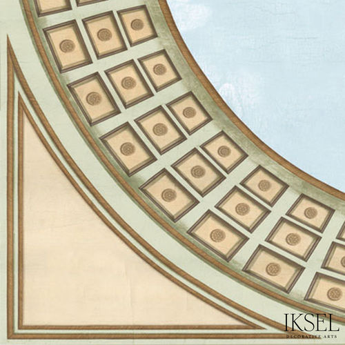 Moderne Tapete - CE212 Pantheon Ceiling - Iksel Decorative Arts - Glasfaser / Vinyl / Panorama