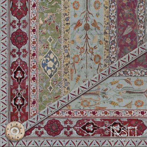 Moderne Tapete - CE144 Rumi Ceiling Pop - Iksel Decorative Arts - Glasfaser / Vinyl / Blumenmotiv