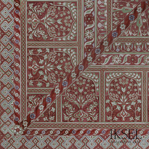 Moderne Tapete - CE130 Ottoman Tent Mehmet Ceiling - Iksel Decorative Arts - Glasfaser / Vinyl / Naturmotiv