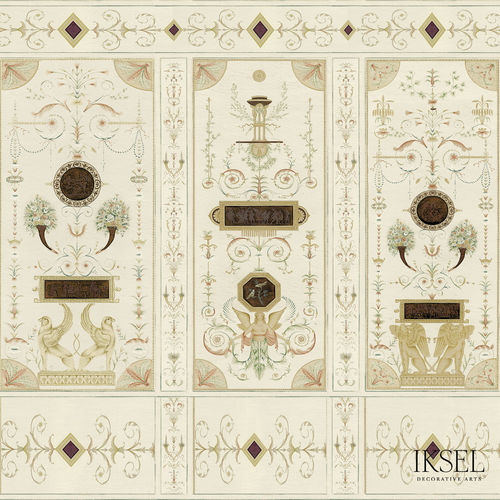 Moderne Tapete - AR405 Directoire II - Iksel Decorative Arts - Vinyl / Glasfaser / Naturmotiv