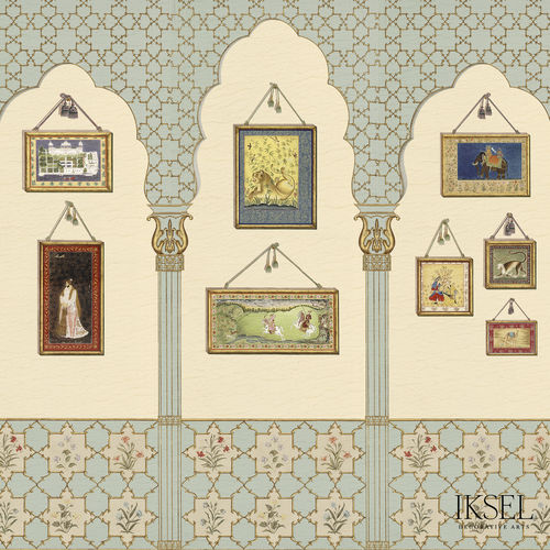 Moderne Tapete - AR306 Mogul - Iksel Decorative Arts - Vinyl / Glasfaser / Naturmotiv