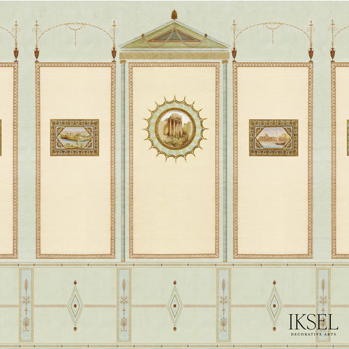 Moderne Tapete - AR407 Neo Classical - Iksel Decorative Arts - Vinyl / Glasfaser / Naturmotiv