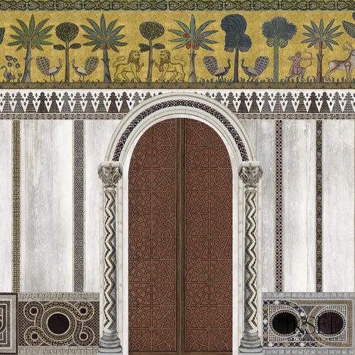 Moderne Tapete - AR550 Palermo - Iksel Decorative Arts - Vinyl / Glasfaser / Naturmotiv
