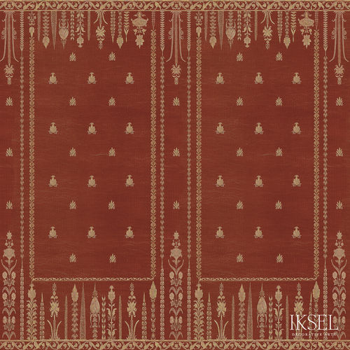 Moderne Tapete - AR303 Rajmata - Iksel Decorative Arts - Vinyl / Glasfaser / Blumenmotive