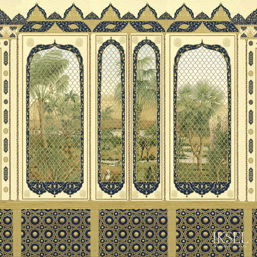 Moderne Tapete - AR253 Sheherazade - Iksel Decorative Arts - Vinyl / Glasfaser / Naturmotiv