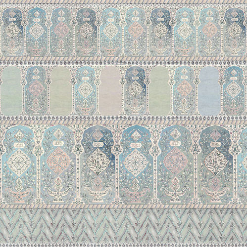 Moderne Tapete - SC131 Ottoman Tent Pasha - Iksel Decorative Arts - Vinyl / Glasfaser / geometrisches Muster