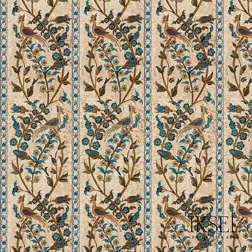 Moderne Tapete - RW537 Aleppo Stripe - Iksel Decorative Arts - Vinyl / Glasfaser / Naturmotiv