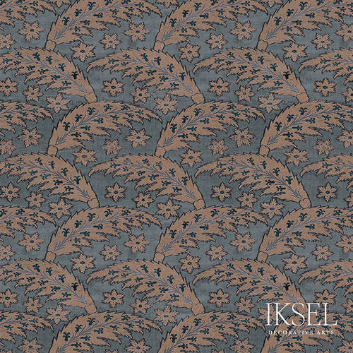 Moderne Tapete - RW917 Saz Leaves - Iksel Decorative Arts - Vinyl / Glasfaser / Naturmotiv