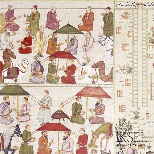 Moderne Tapete - RW314 Pushkar - Iksel Decorative Arts - Vinyl / Glasfaser / Städtemotiv