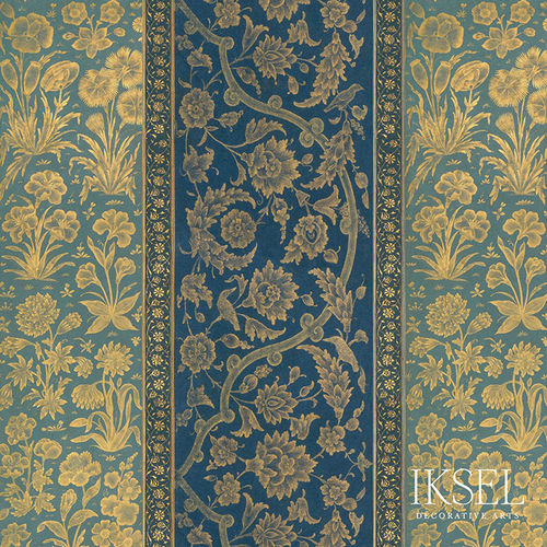 Moderne Tapete - RW922 Nur Jahan Stripe - Iksel Decorative Arts - Vinyl / Glasfaser / Naturmotiv