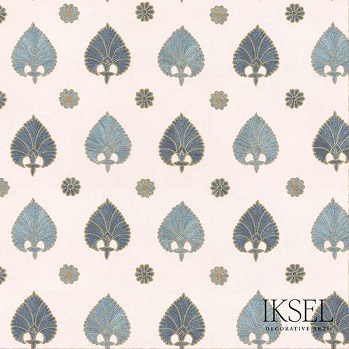 Moderne Tapete - RW503 Suzani Spades - Iksel Decorative Arts - Vinyl / Glasfaser / Blumen