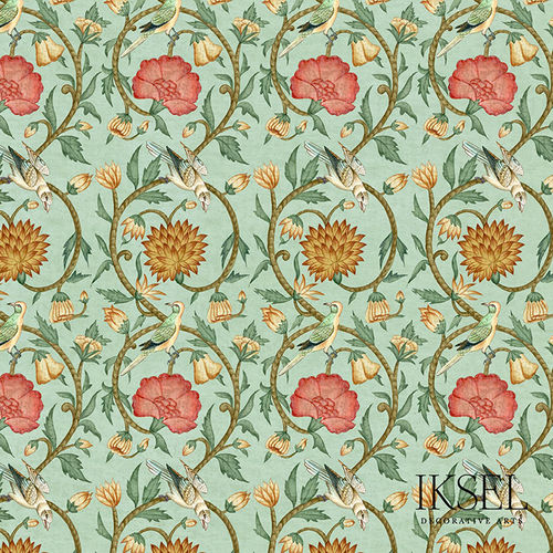 Moderne Tapete - RW535 Shiraz - Iksel Decorative Arts - Vinyl / Glasfaser / Naturmotiv