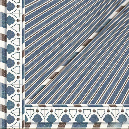 Moderne Tapete - CE112 KUBILAI'S TENT DEEP X-CEILING - Iksel Decorative Arts - Vinyl / Glasfaser / geometrisches Muster