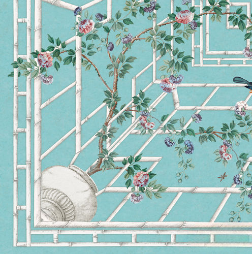 Moderne Tapete - CE121 EASTERN EDEN CEILING - Iksel Decorative Arts - Vinyl / Glasfaser / Naturmotiv