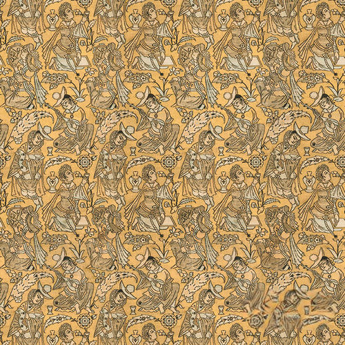Moderne Tapete - RW905 SAFAVID MUSICIANS - Iksel Decorative Arts - Vinyl / Glasfaser / geometrisches Muster