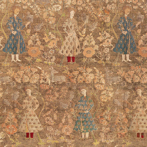 Moderne Tapete - RW920 SAFAVID FALCONERS - Iksel Decorative Arts - Vinyl / Glasfaser / Naturmotiv