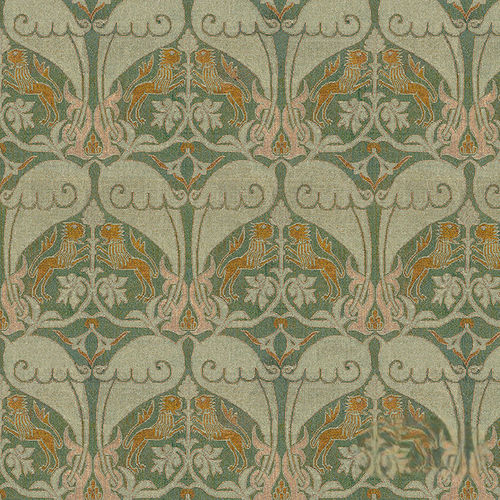 Moderne Tapete - RW916 NASRID LIONS - Iksel Decorative Arts - Vinyl / Glasfaser / Naturmotiv
