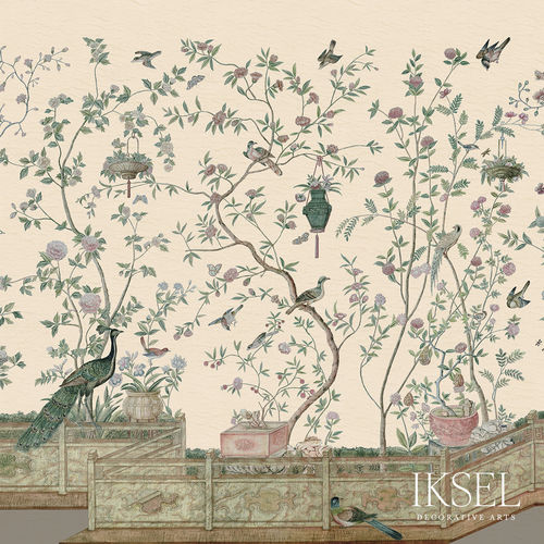 Moderne Tapete - XANADU BALUSTRADE - Iksel Decorative Arts - Vinyl / Glasfaser / Naturmotiv
