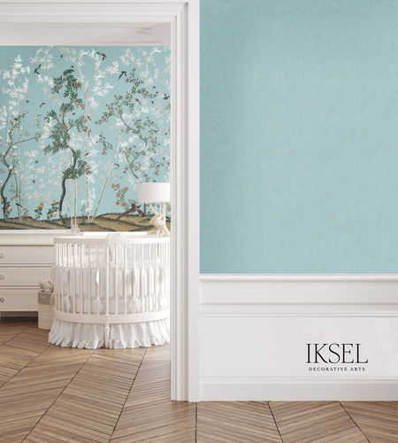 Moderne Tapete - GR102 Scenic Background EE - Iksel Decorative Arts - Glasfaser / Vinyl / einfarbig