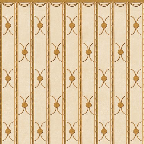 Moderne Tapete - DECO STRIPE RW441 - Iksel Decorative Arts - Glasfaser / Vinyl / Art-Déco-Muster