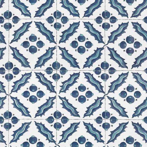 Moderne Tapete - IZNIK K&Ouml;SEM RW126 - Iksel Decorative Arts - Glasfaser / Vinyl / geometrisches Muster