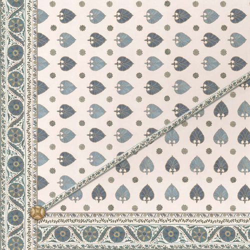 Moderne Tapete - SUZANI SPADES CEILING - Iksel Decorative Arts - Vinyl / Naturmotiv / grün