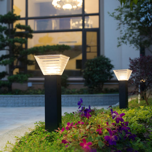 Leuchtpoller für Garten - LOREA - Innovations On Line Products - modern / Edelstahl / LED