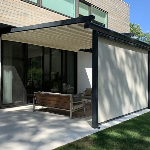 Selbsttragende Pergola - ELEGANT - SCHILDR Inc - angebaut / hängend / Aluminium