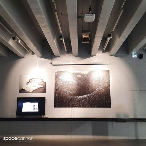 LED-Schienenleuchte - FLARE - Spacecannon Sne - rund / Aluminium / aus lackiertem Aluminium