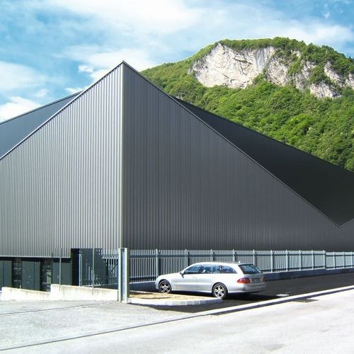Sandwich-Dämmplatte für Dach - ISOCOP 5G - ISOMEC - mit Aluminiumdeckblech / Polyisocyanuratkern PIR / PUR-Kern