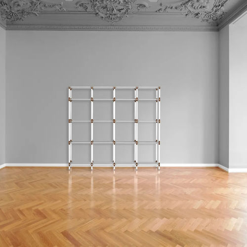 Wandmontiertes Regalsystem - Library 190/190 - tRACK by Kesseböhmer GmbH - selbsttragend / modern / pulverbeschichteter Stahl