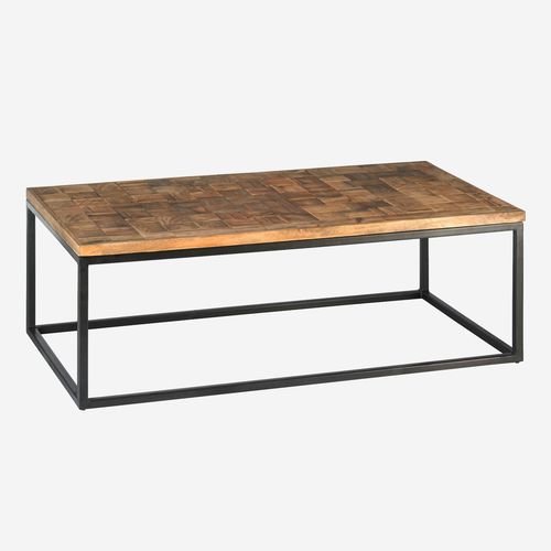 Moderner Couchtisch - SHANGRI - CAMINO A CASA - Holz / Gestell aus gestrichenem Metall / rechteckig