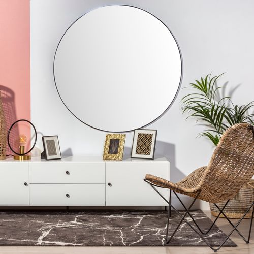 Wandmontierter Spiegel - 819-021304 - CAMINO A CASA - modern / rund / Metall