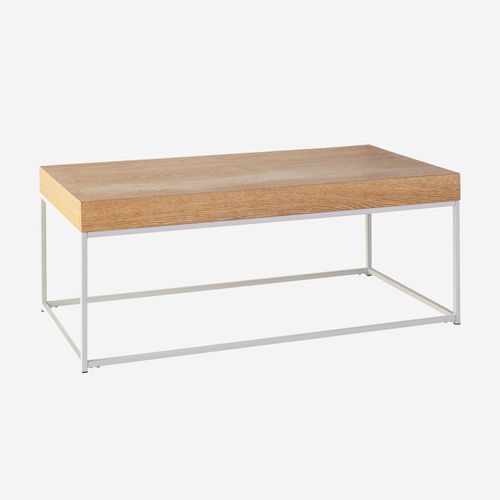 Moderner Couchtisch - BLOCK - CAMINO A CASA - Holz / Gestell aus Metall / rechteckig